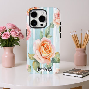 Rose und Streifen iPhone 16 Pro Hülle