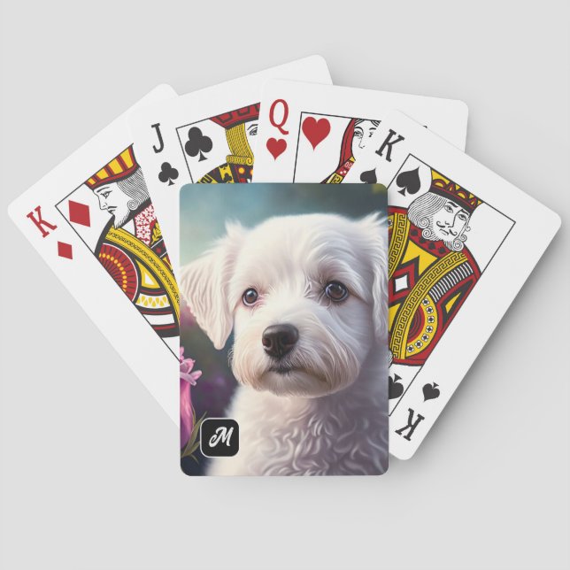 Rose und Sweet Hunde Collection Spielkarten (Rückseite)