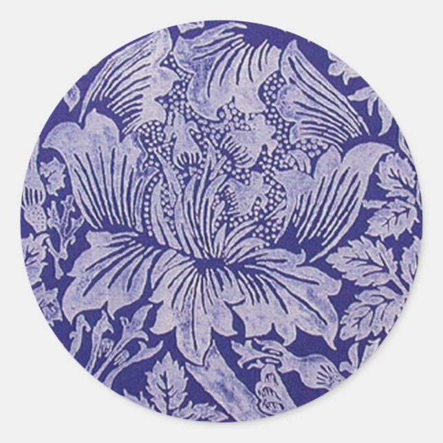 Rose und Thistle von William Morris Sticker (Vorderseite)