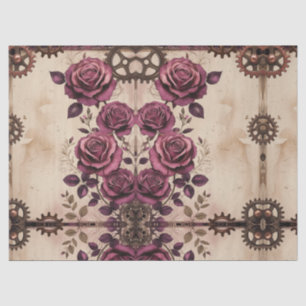 Rose- und Umschlagpapier für Steampulle Seidenpapier