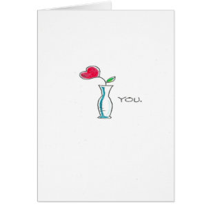Rose und Vase