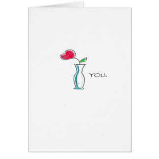 Rose und Vase