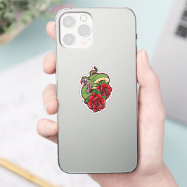 Rose und Viper Aufkleber