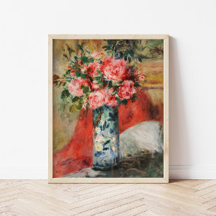 Rose und Zwerge in einer Vase   Renoir Poster