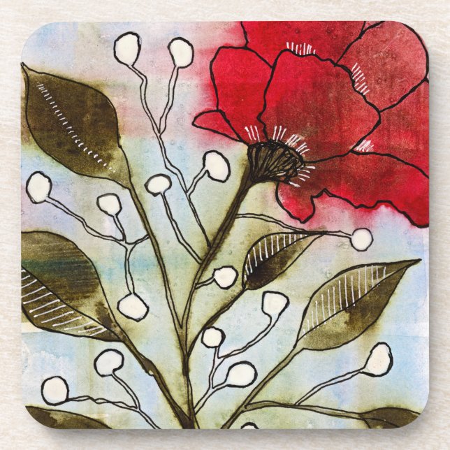 Rose Untersetzer (Vorderseite)