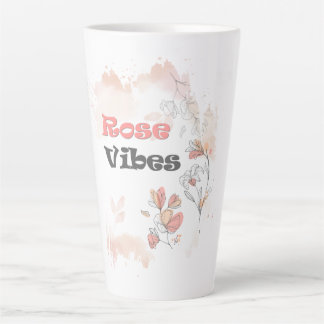Rose Vibes - Ästhetische Blumenstimmung Milchtasse