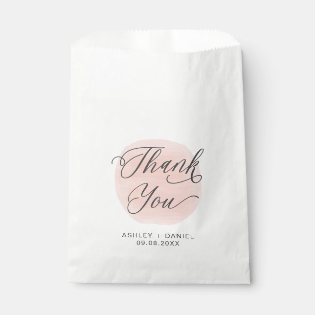 Rose Vielen Dank, dass Sie moderne Leckerei-Säcke  Geschenktütchen (Vorderseite)