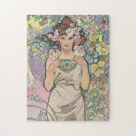 Rose (vier Blume), Alphonse Mucha