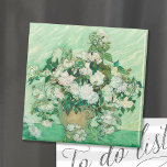 Rose | Vincent Van Gogh Magnet<br><div class="desc">Rose (1890) des niederländischen Postimpressionisten Vincent Van Gogh. Das Original ist ein Ölgemälde auf der Leinwand,  das ein Stillleben von weißen Rosen vor einem hellgrünen Hintergrund darstellt. Verwenden Sie die Entwurfstools,  um einen benutzerdefinierten Text hinzuzufügen oder das Bild zu personalisieren.</div>