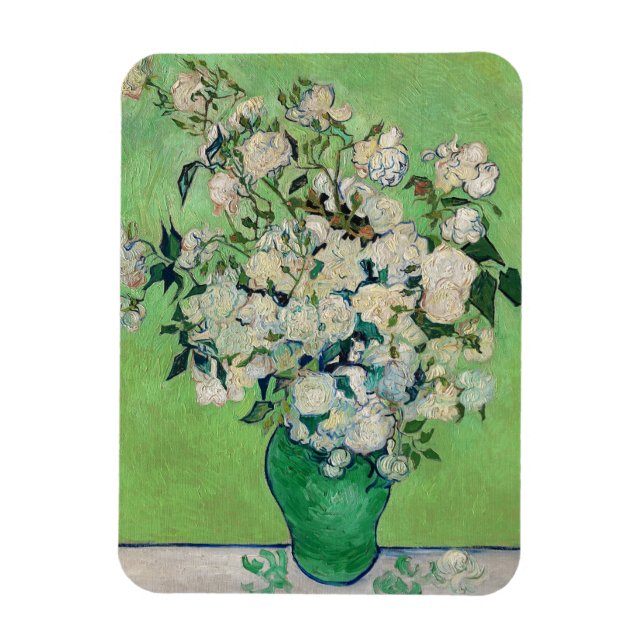 Rose, Vincent van Gogh Magnet (Vertikal)