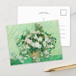 Rose | Vincent Van Gogh Postcard Postkarte<br><div class="desc">Rose (1890) des niederländischen Postimpressionisten Vincent Van Gogh. Das Original ist ein Ölgemälde auf der Leinwand,  das ein Stillleben von weißen Rosen vor einem hellgrünen Hintergrund darstellt. Verwenden Sie die Entwurfstools,  um einen benutzerdefinierten Text hinzuzufügen oder das Bild zu personalisieren.</div>