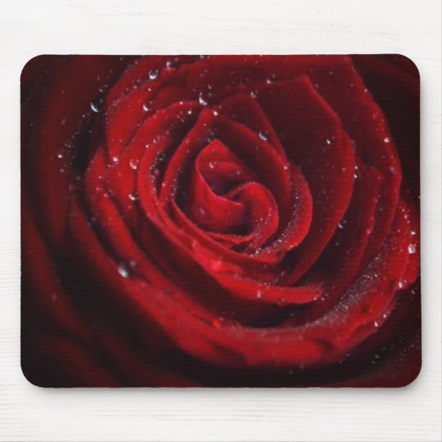 Rose Vines Heart Pattern Flower Peace Love Destiny Mousepad (Vorne)