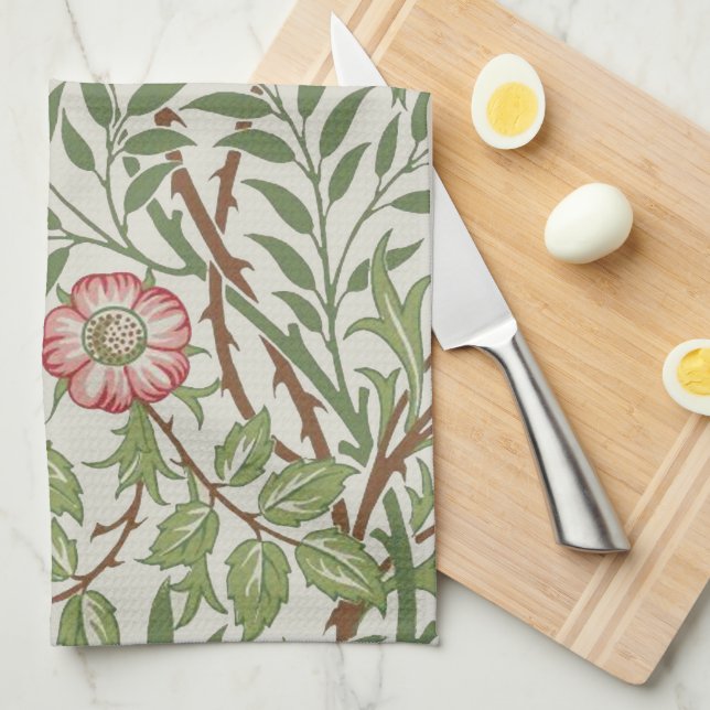 Rose Vines Morris Co Handtuch (Viertel Falte)