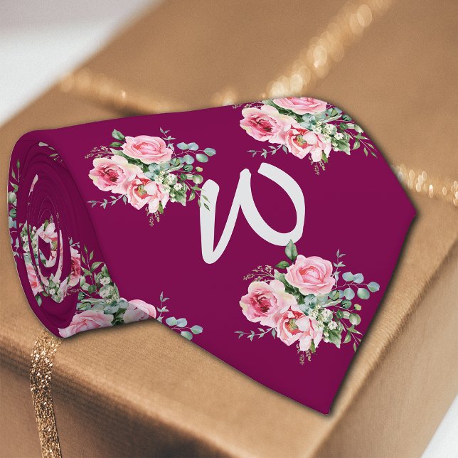 Rose Vintag Herbstpersonalisierung Krawatte (Von Creator hochgeladen)