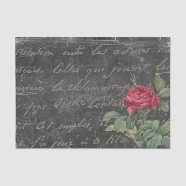 Rose Vintag Seidenpapier (Vorderseite)