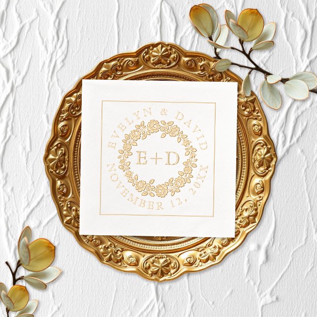 Rose Vintag Servietten Mit Folie (Von Creator hochgeladen)