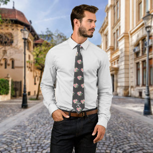Rose Vintage Kohlepersonalisierung Krawatte
