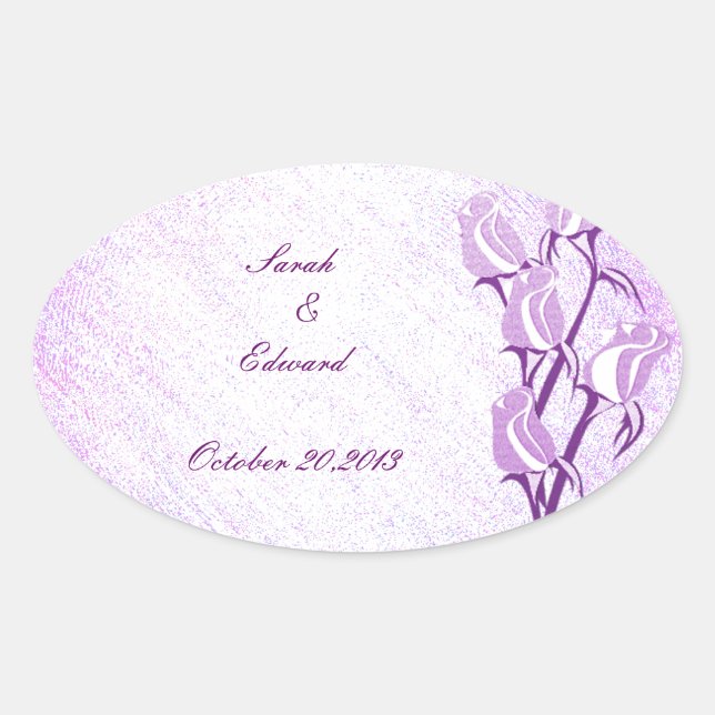 Rose violet Enregistrer les stickers Date (Devant)