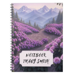 Rose violet Jardin Spiral Carnet photo