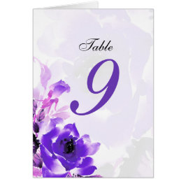 Rose violet Mariage Numéro de siège