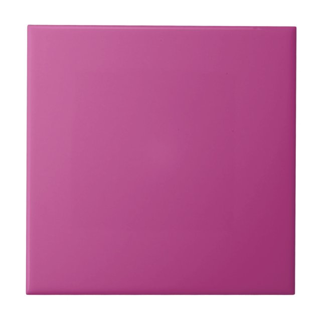 Rose Violet Vollfarbdruck, Dunkelmagenta Rosa Fliese (Vorderseite)