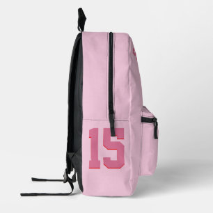 Rose Volleyball Girls Pink Team 2 Druck 3 Bedruckter Rucksack