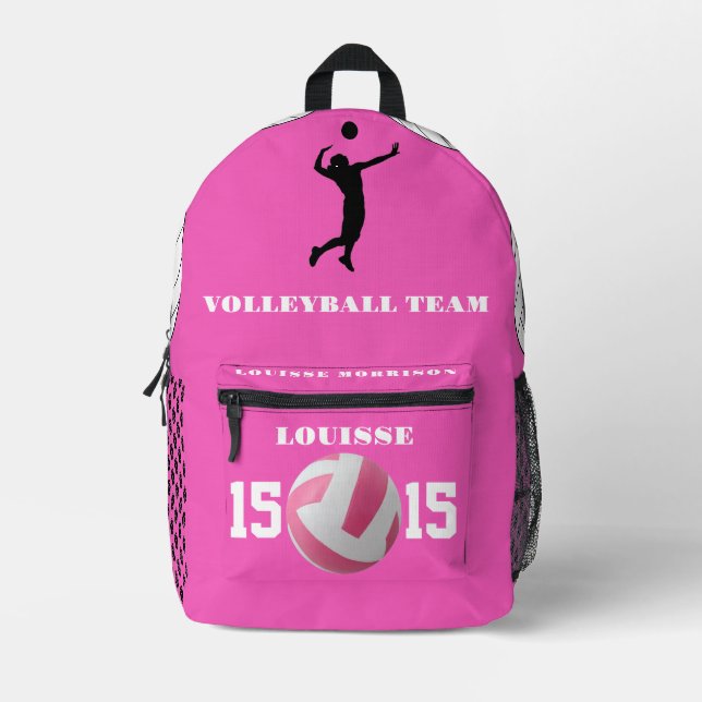 ROSE VOLLEYBALL sacs à dos filles joueur sport (Recto)