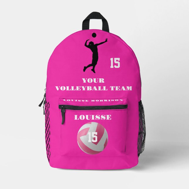 ROSE VOLLEYBALL sacs à dos filles joueur sports 3 (Recto)