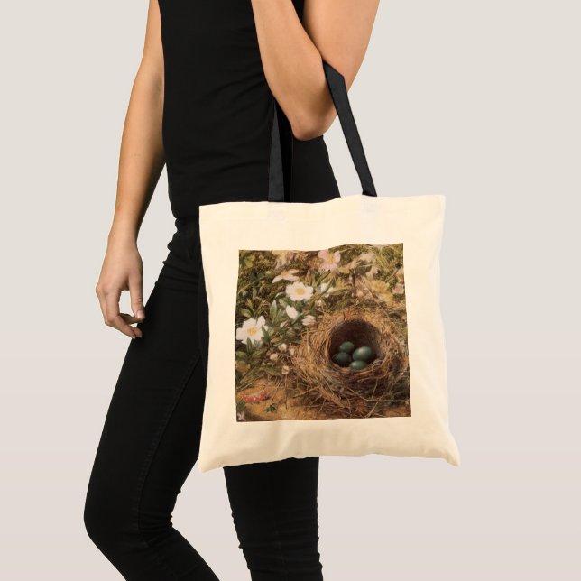 Rose von Bird's Nest and Dog von John William Hill Tragetasche (Vorderseite (Produkt))