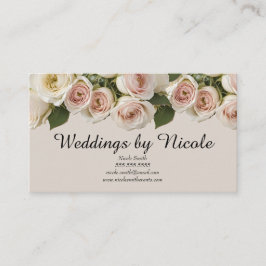 Rose von Elfenbein & Rose Hochzeitsplaner Visitenkarte