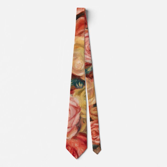 Rose von Pierre-Auguste Renoir Neck Tie Krawatte (Vorderseite)