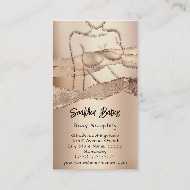 Rose von QR-Code für Kosmetika mit individueller K Visitenkarte (Vorderseite)