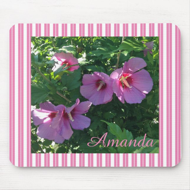 Rose von Sharon Striped Mouse Pad Mousepad (Vorne)