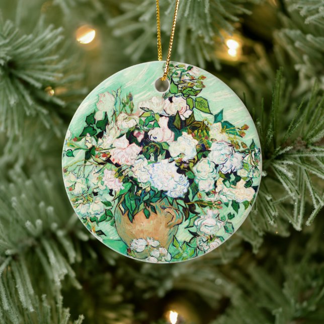 Rose von Vincent van Gogh Keramik Ornament (Baum)