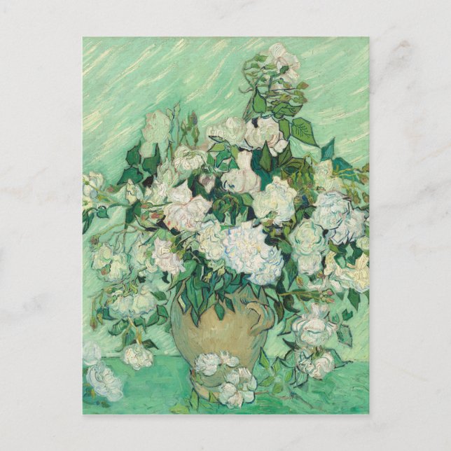 Rose von Vincent Van Gogh Postkarte (Vorderseite)
