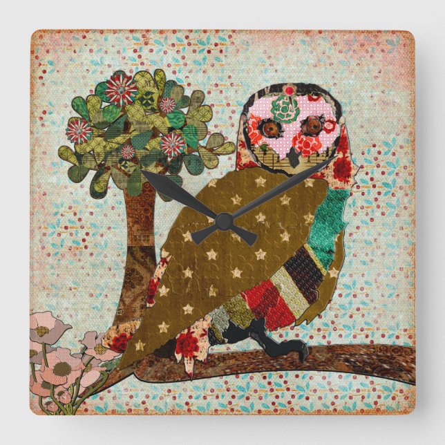 Rose Wanduhr (Vorderseite)