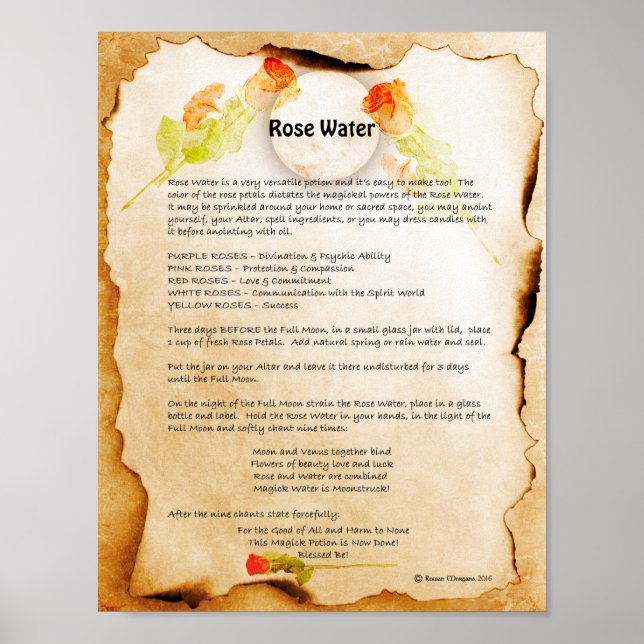 ROSE WASSER POSTER (Vorne)