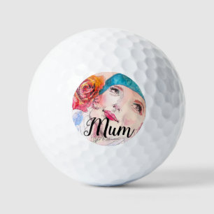Rose Wasserfarbe Blume Ma Golf Golfball