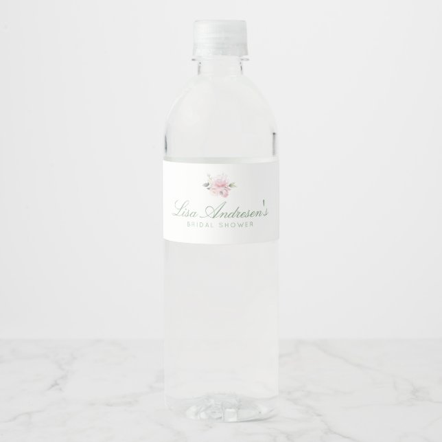 Rose Wasserflasche (Vorderseite)