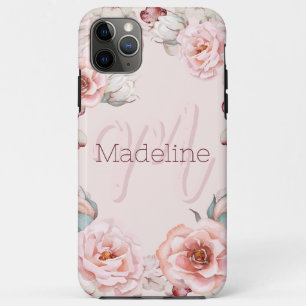 Rose Watercolor Personalisiert   Pink Case-Mate iPhone Hülle