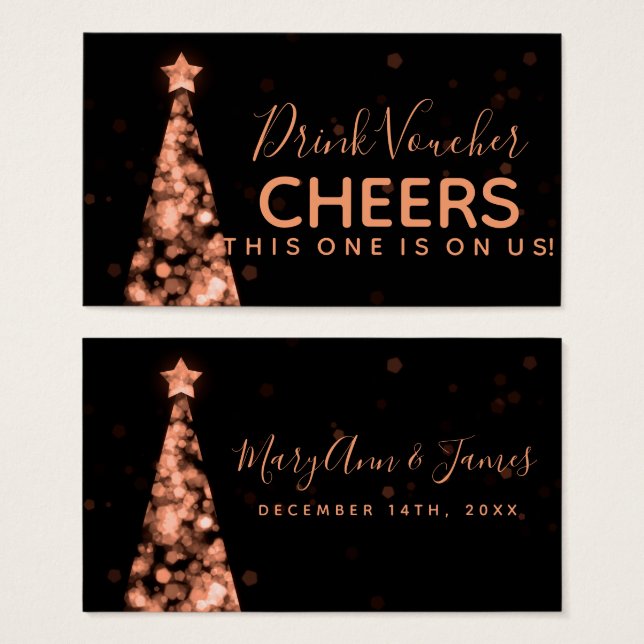 Rose Weihnachts-Weihnachtsgetränk (Vorne & Hinten)
