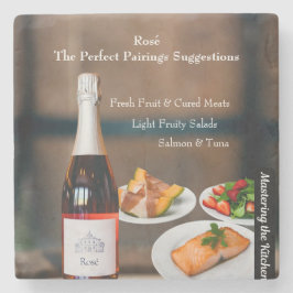 Rosé-Wein Food Pairing / Weinliebhaber Küchengesch Steinuntersetzer