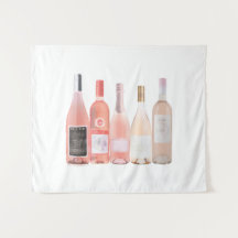 Rose Weinflaschen Tapisserie