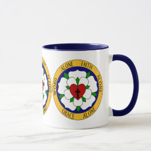 Rose Weiß und Grün Tasse