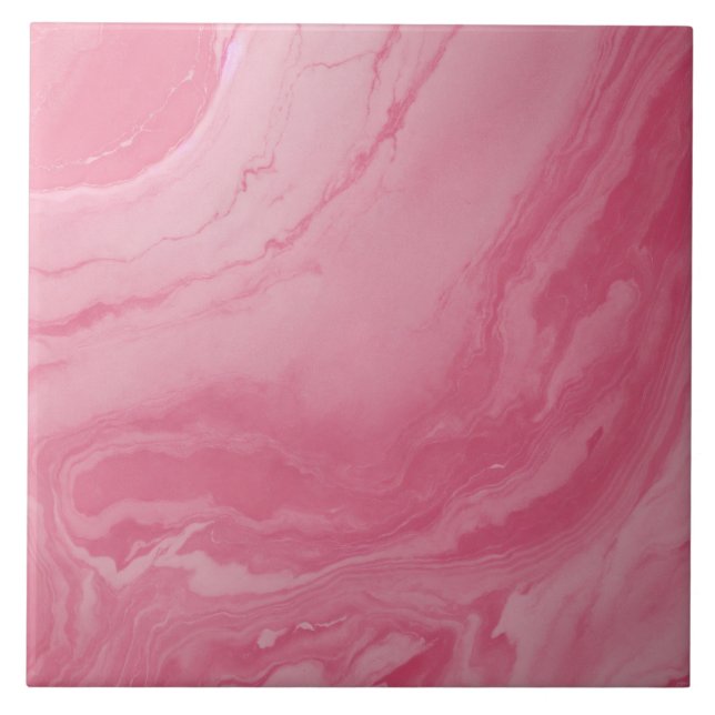 Rose Weiße Keramik Tile Fliese (Vorderseite)