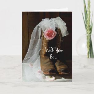 Rose Western werden Sie meine Bridesmaid Einladung