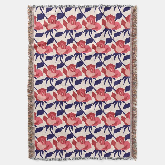 Rose Whimsy Decke (Vorderseite Vertikal)