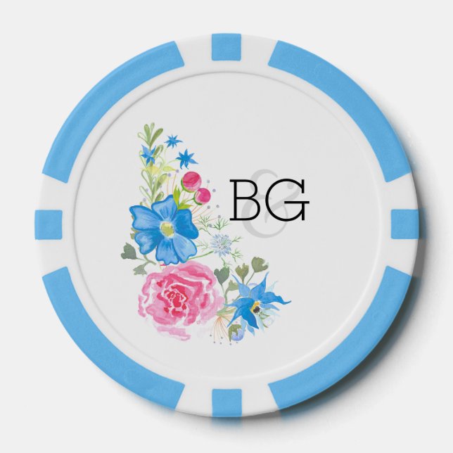 Rose Wildforelle | Personalisieren Pokerchips (Vorderseite)