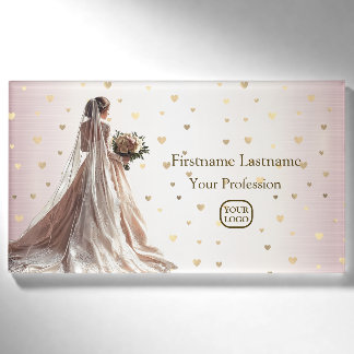 Rose Winter Wedding Bride Golden Shiny Party Namenschild