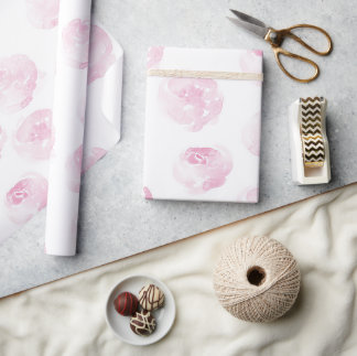 Rose Wrapping Paper - handbemalte Blume Geschenkpapier